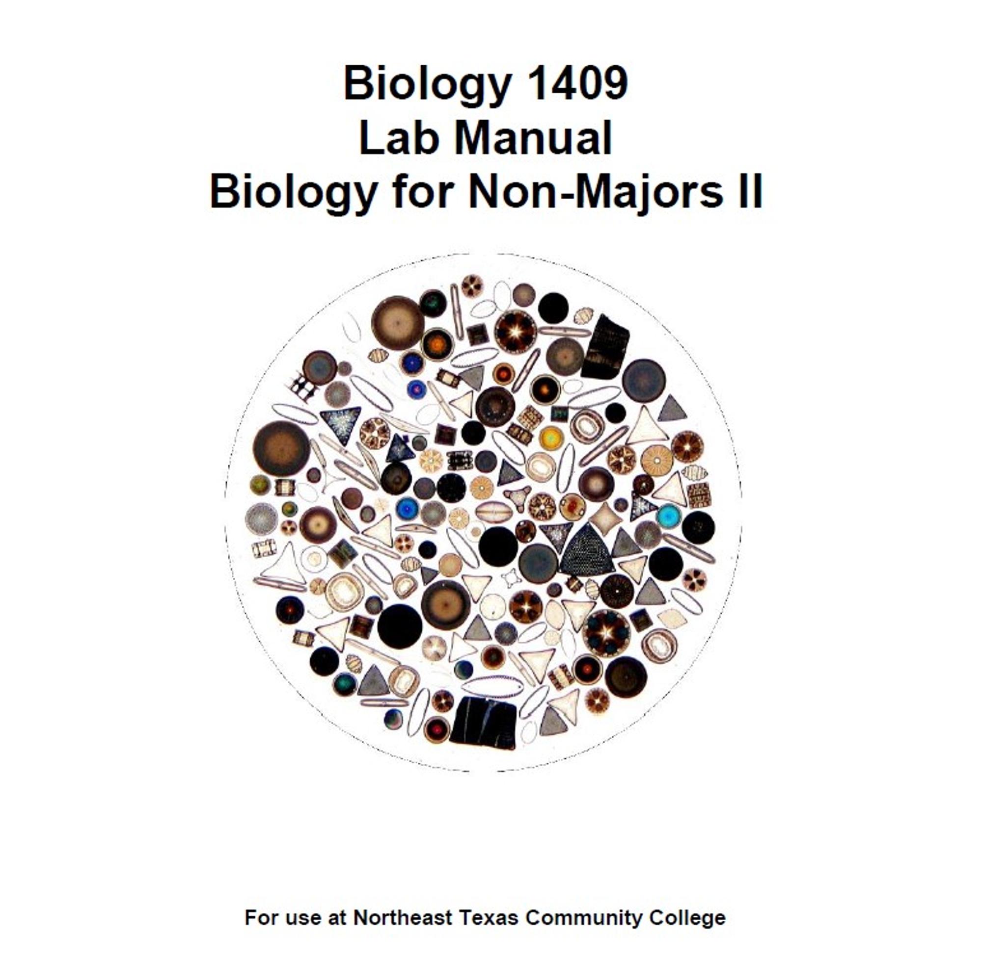 Cover image for BIOL 1409: Biology 2 for Non-Majors Lab Manual