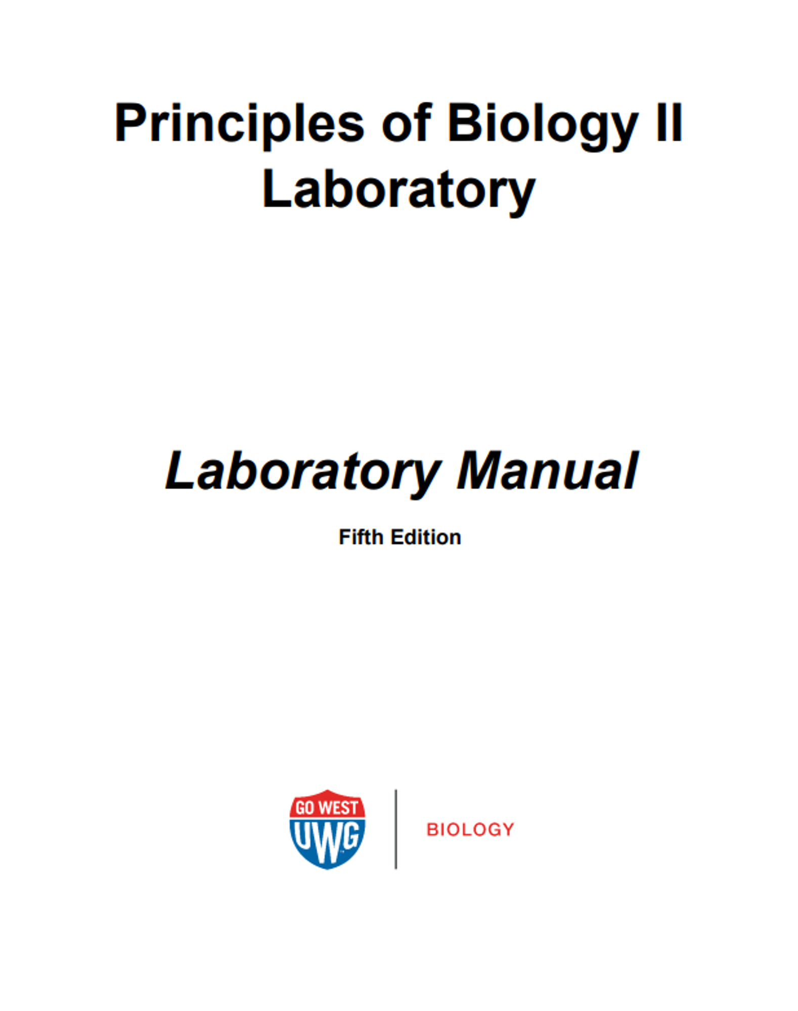 Cover image for BIOL 1108L LAB MANUAL - FALL 2025