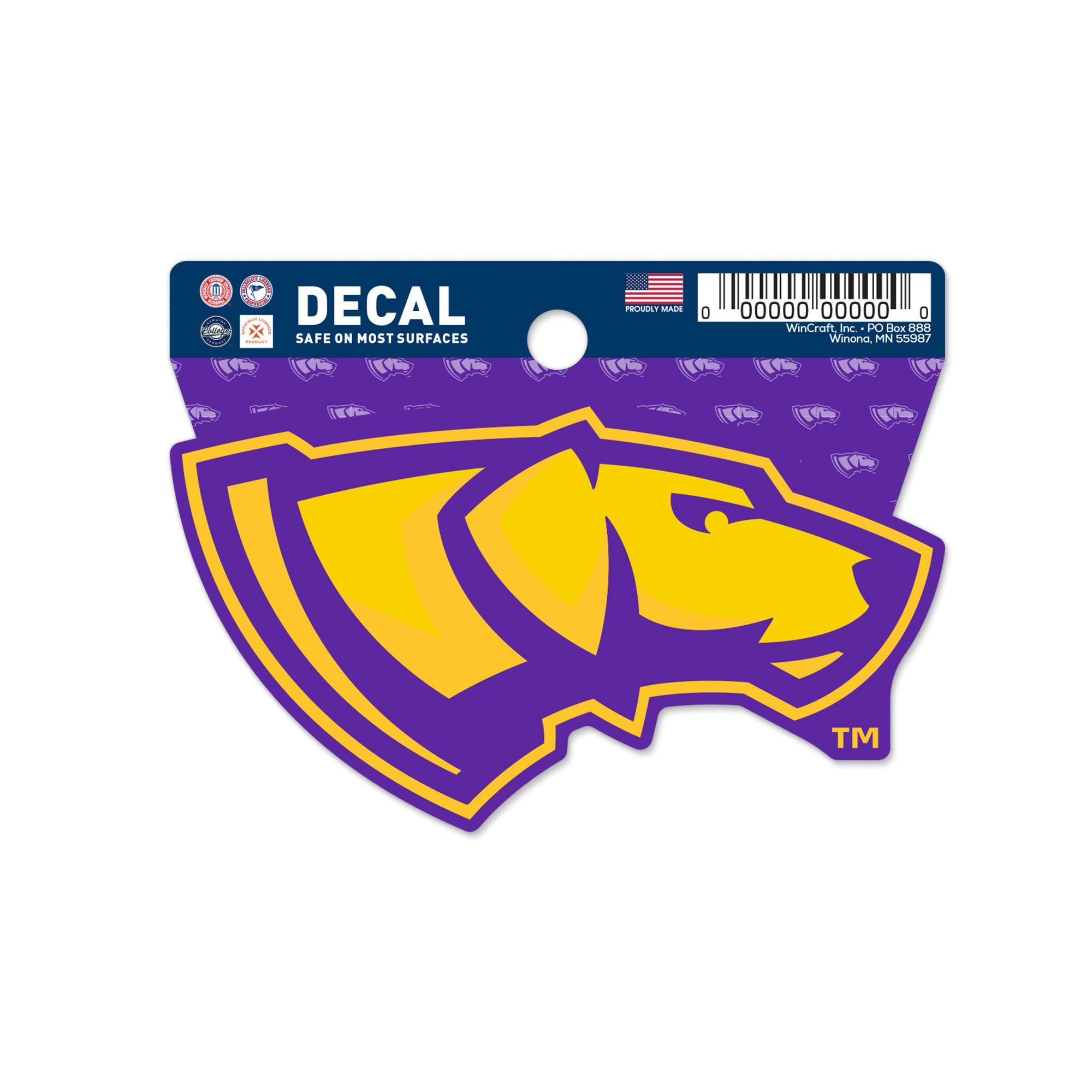 Product image 1 of 1 for UWSP Dog Head Clean Cut Decal