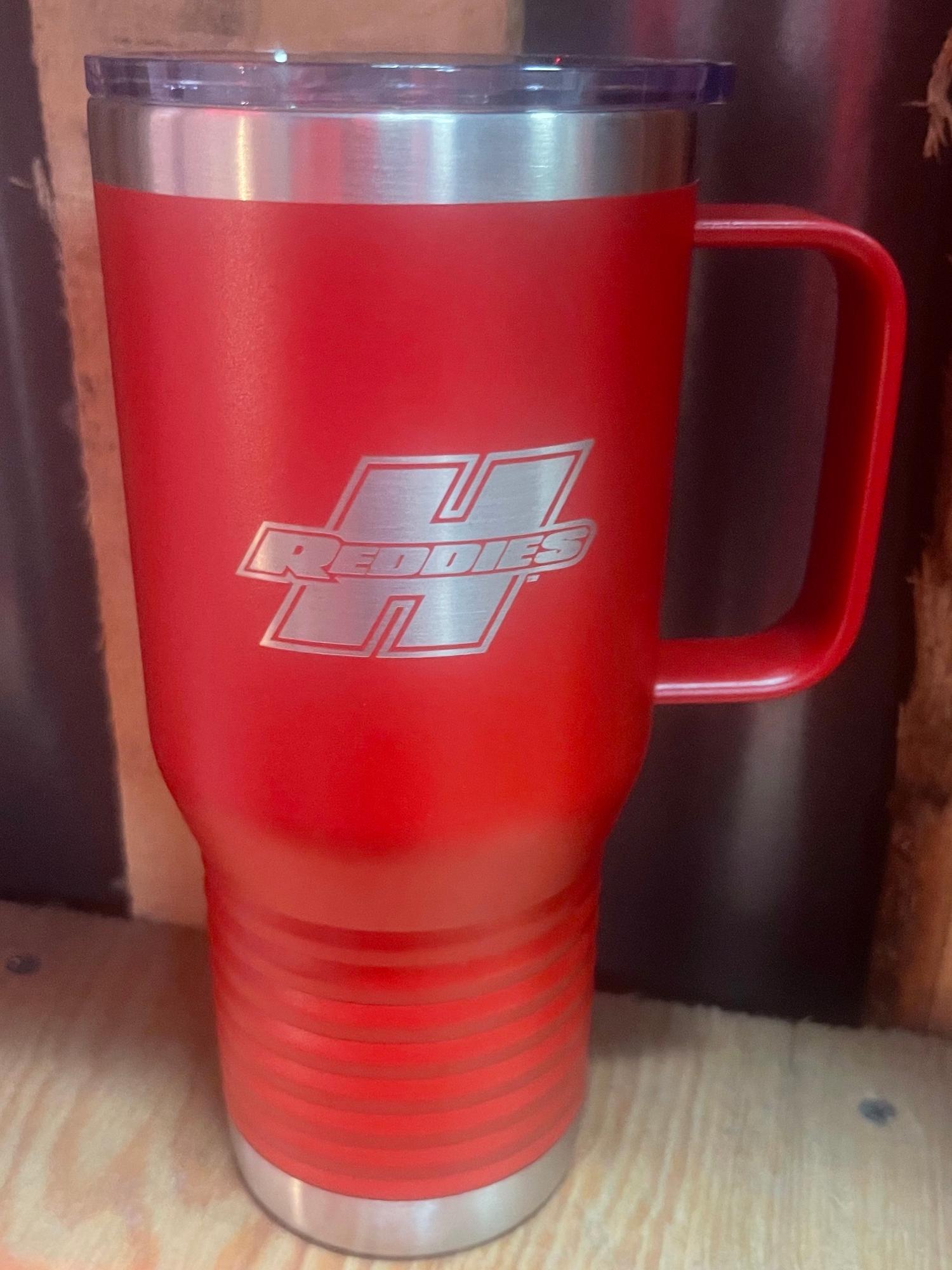 Product image 3 of 3 for Reddies 20oz Powder Coated Handled Travel Mug