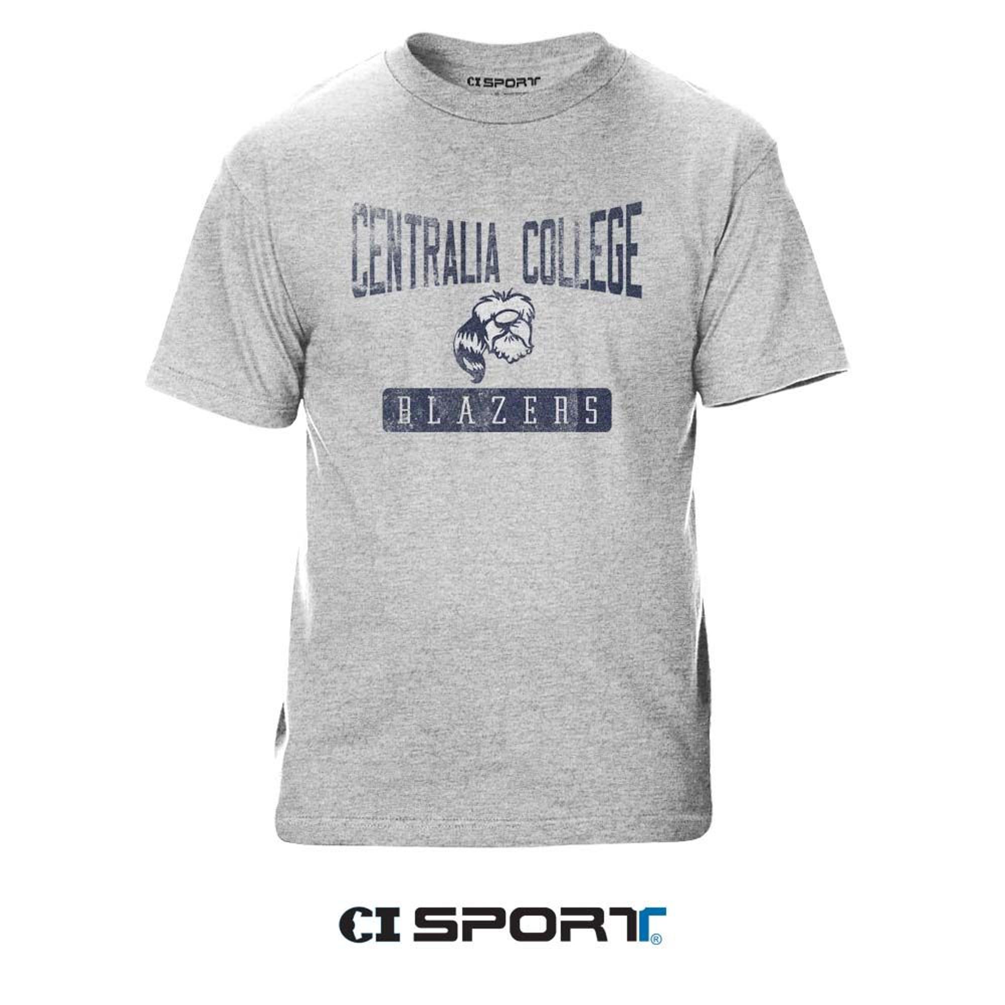 image of: CI Sport Ash Centralia College Blazers Short Sleeve Tee