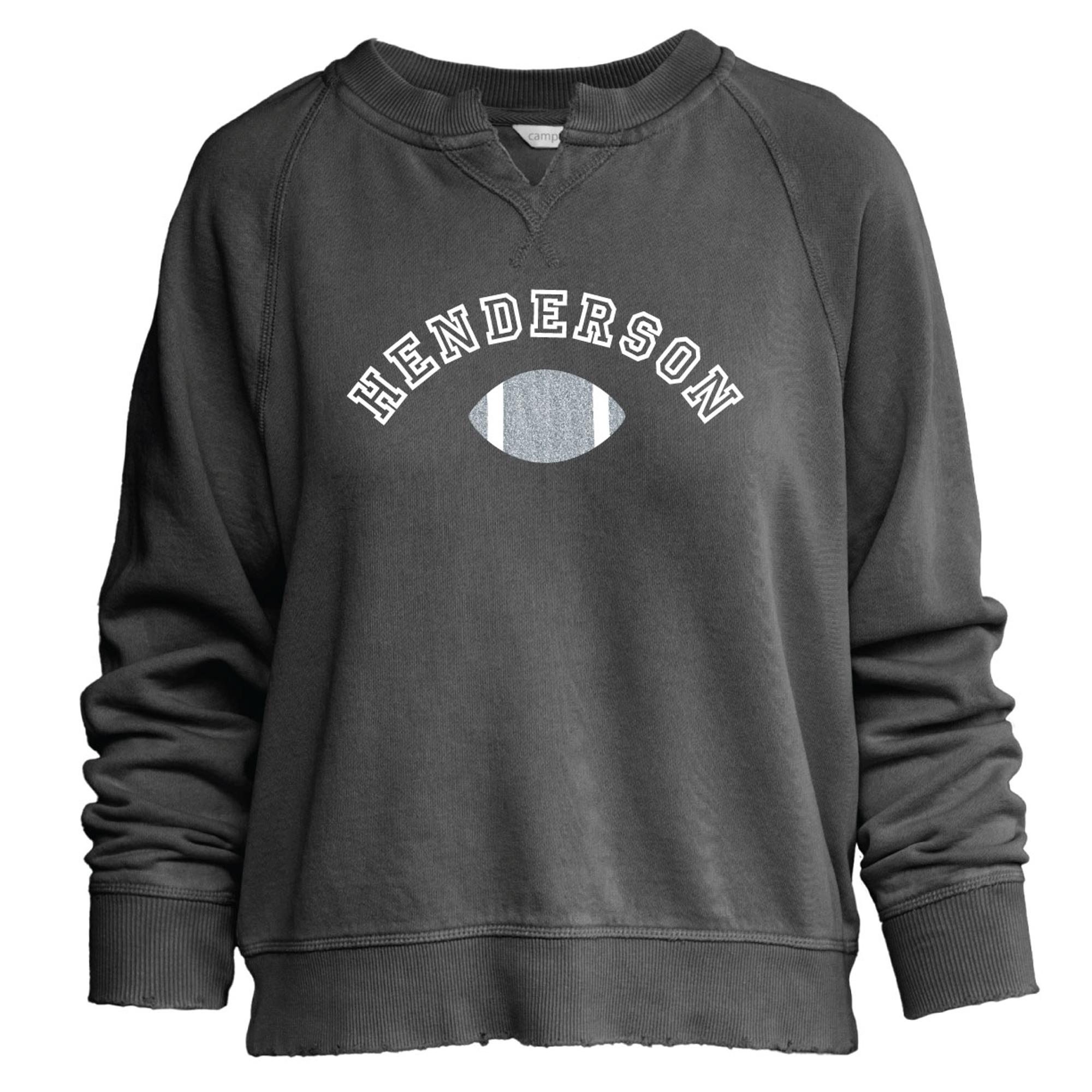 image of: Henderson Glitter Football Willow Washed Crew