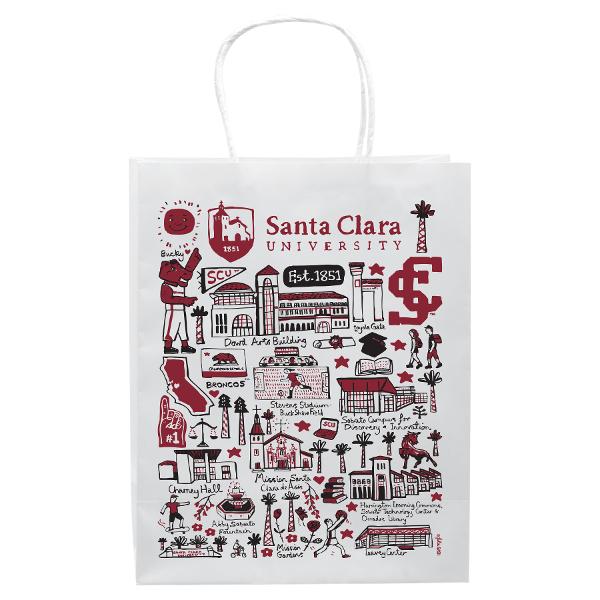 Santa Clara University Julia Gash Paper Gift Sack; $5.98