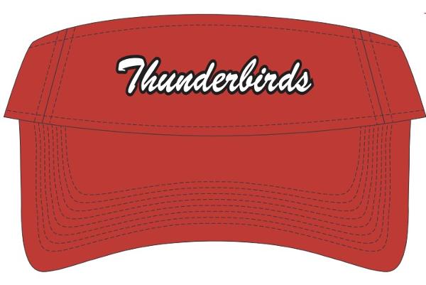 MV SPORT THE GAME VISOR RED THUNDERBIDS; $24.99