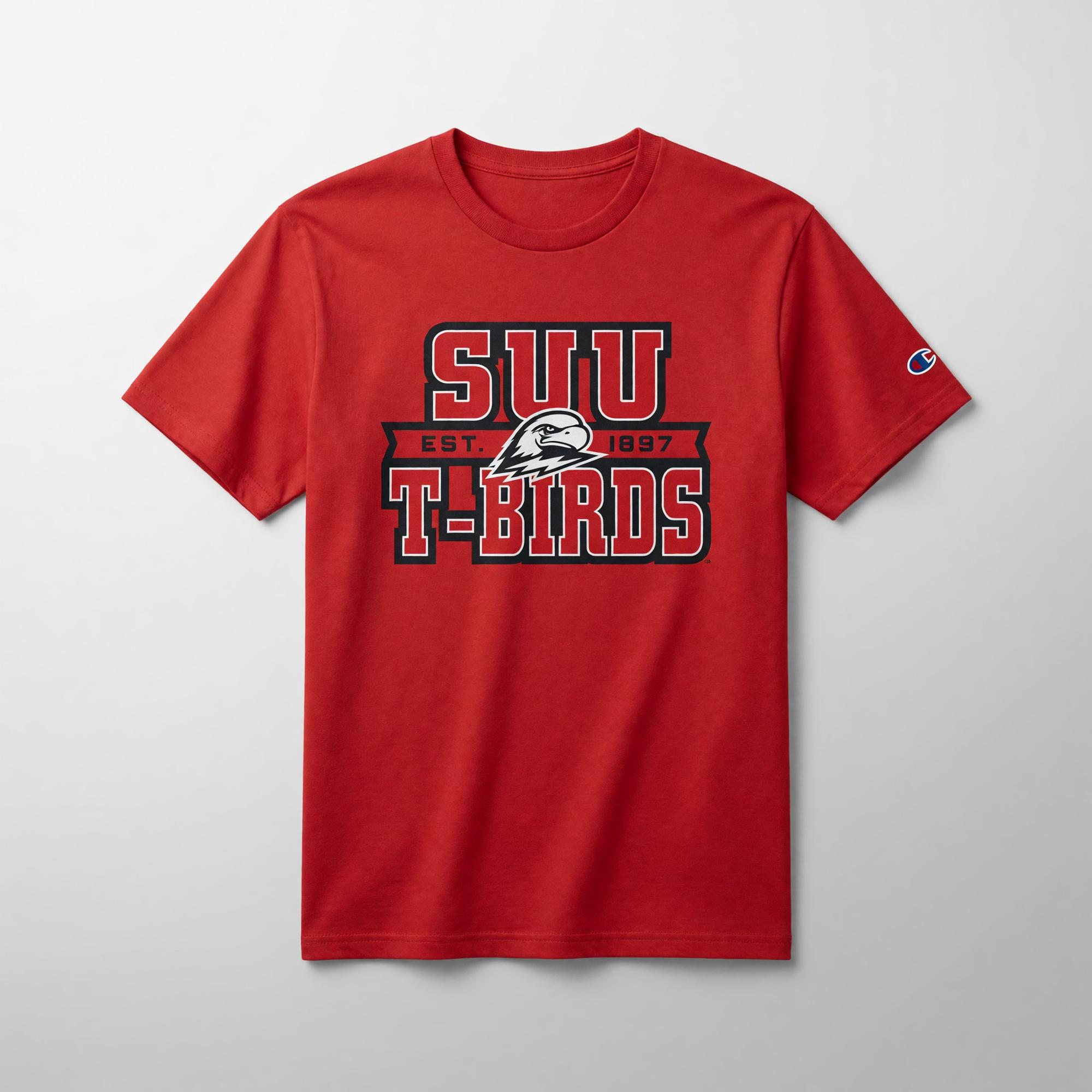Product image 1 of 2 for CHAMPION TEE S/S RED SUU/T-BIRDS 1897