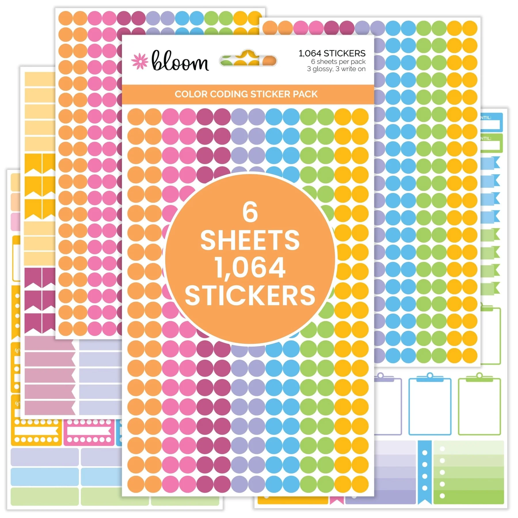 Product image 1 of 1 for STICKER Bloom Color Coding Pack Brights
