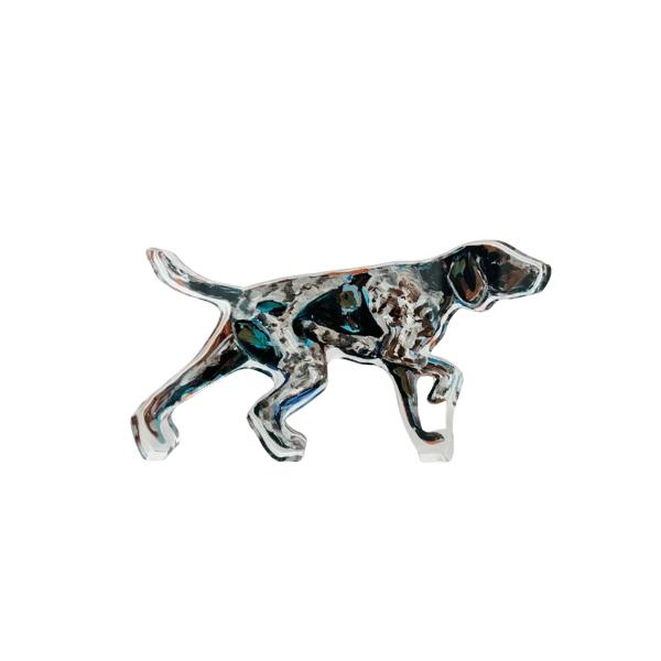 German Shorthaired Pointer Pointing Acrylic Shelf Display; $28.00