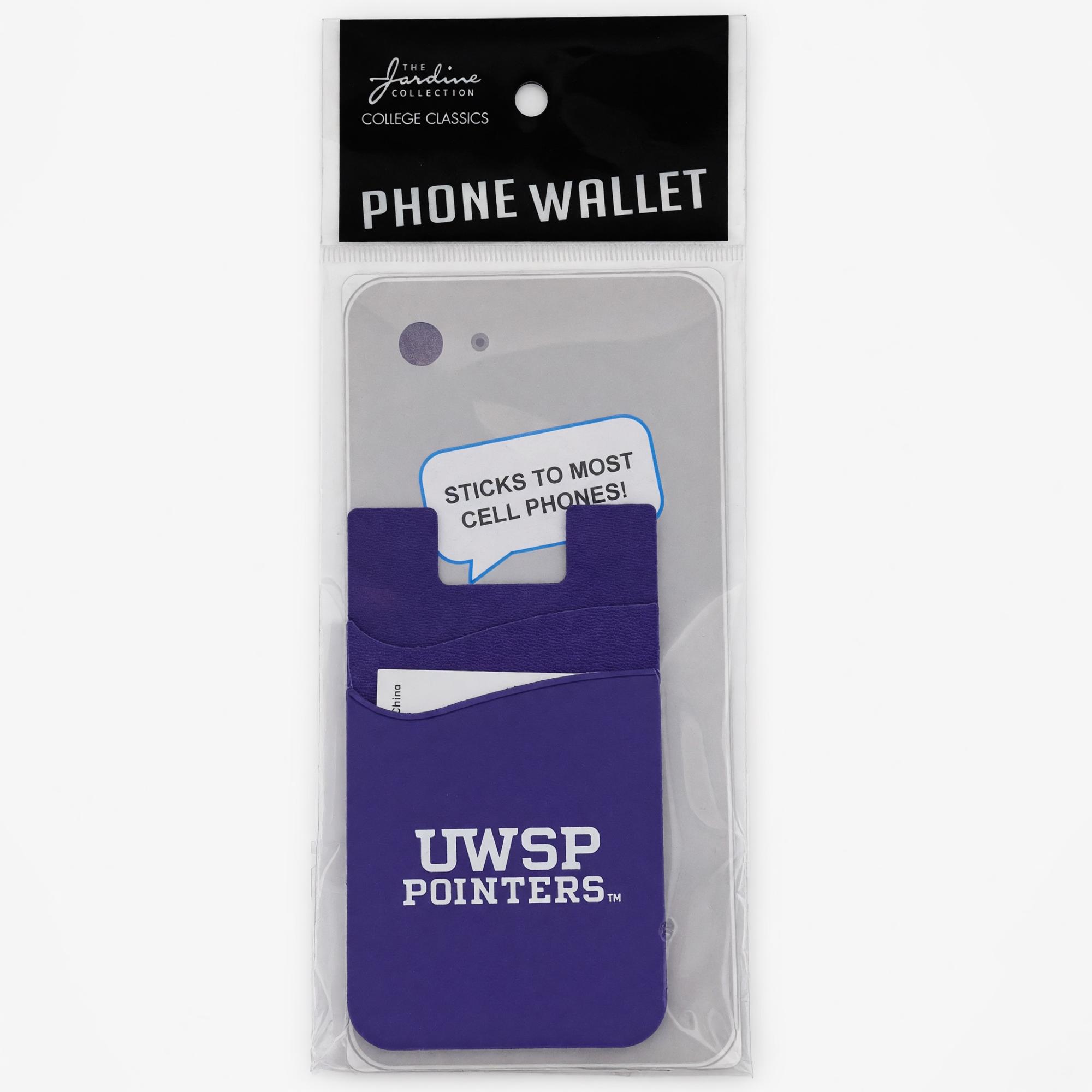 Product image 1 of 2 for University of Wisconsin Stevens Point 2 Pocket Adhesive Phone Wallet