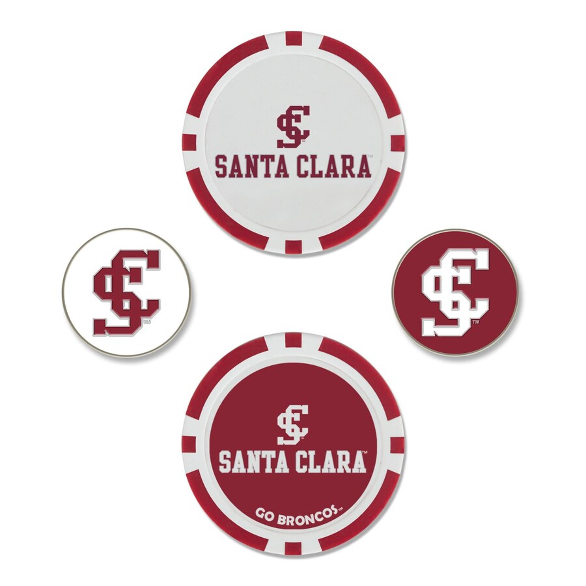 image of: Santa Clara Broncos Golf Ball Marker Set