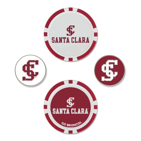Santa Clara Broncos Golf Ball Marker Set; $19.98