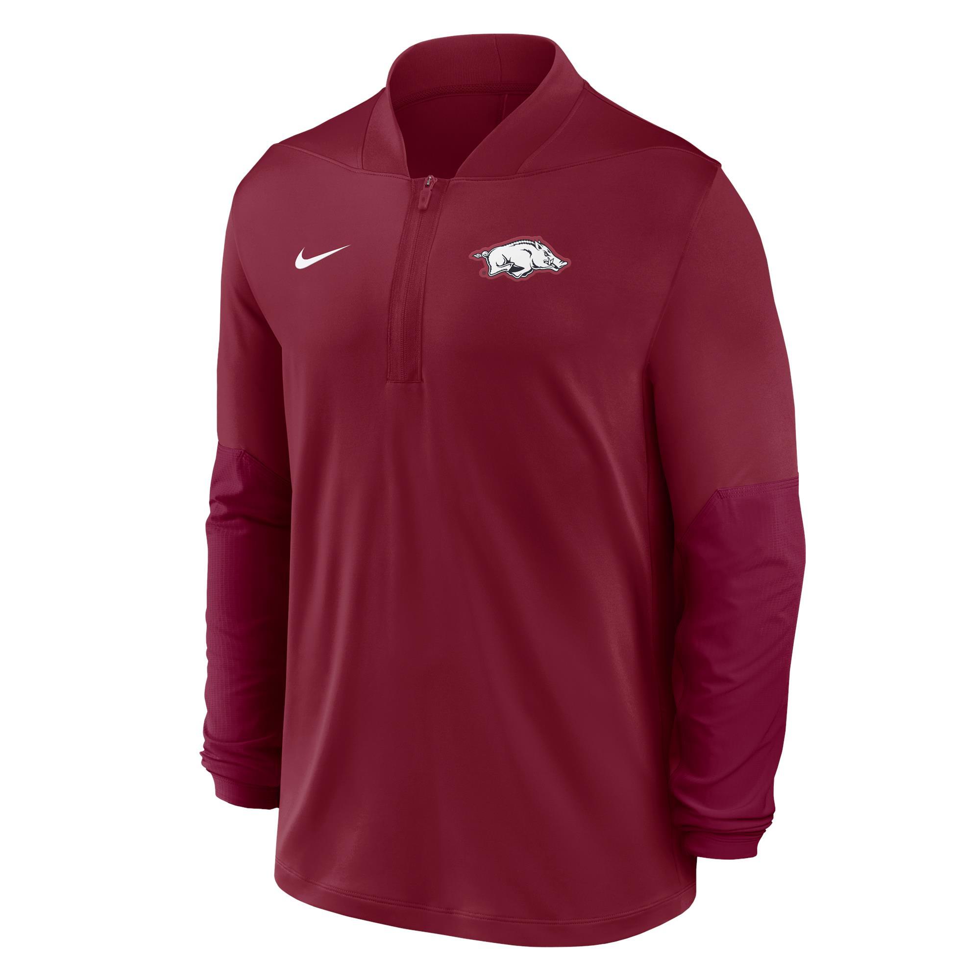 image of: Arkansas Razorbacks Men's Nike Midweight Half Zip Long Sleeve Top