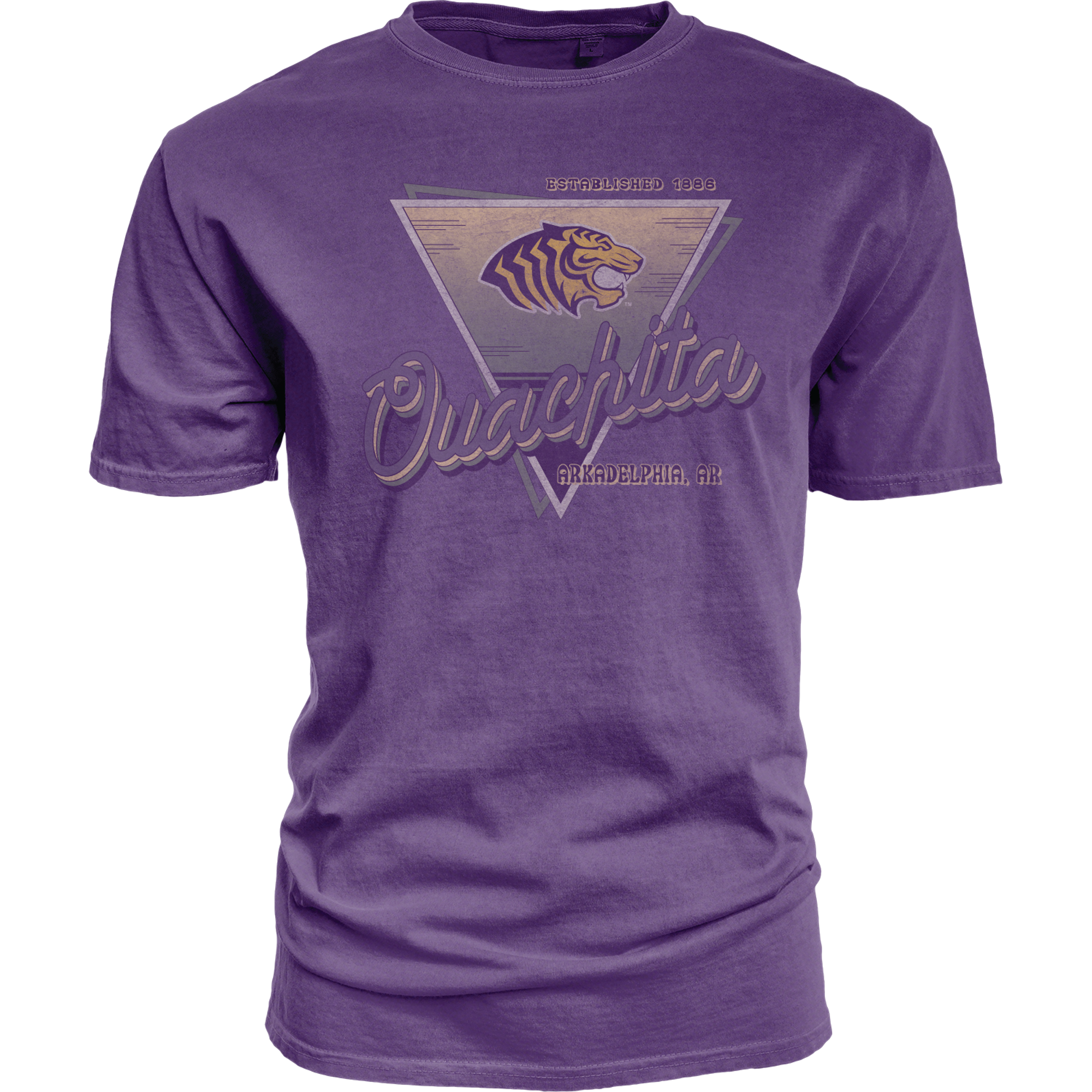 Product image 1 of 2 for Ouachita Tigers Blissy Soft Dyed Ringspun Tee