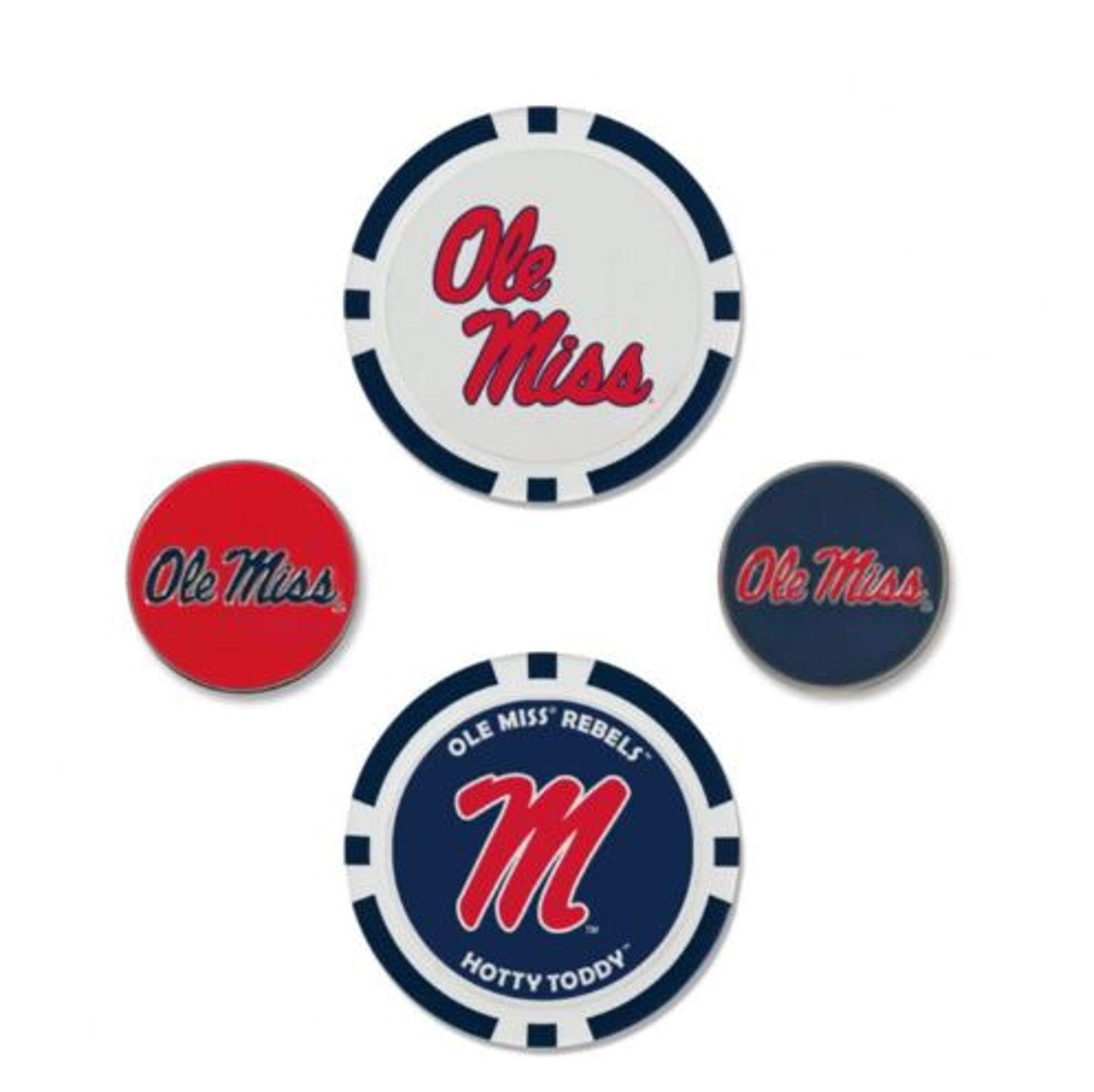 image of: Ole Miss Golf Ball Marker Set/4