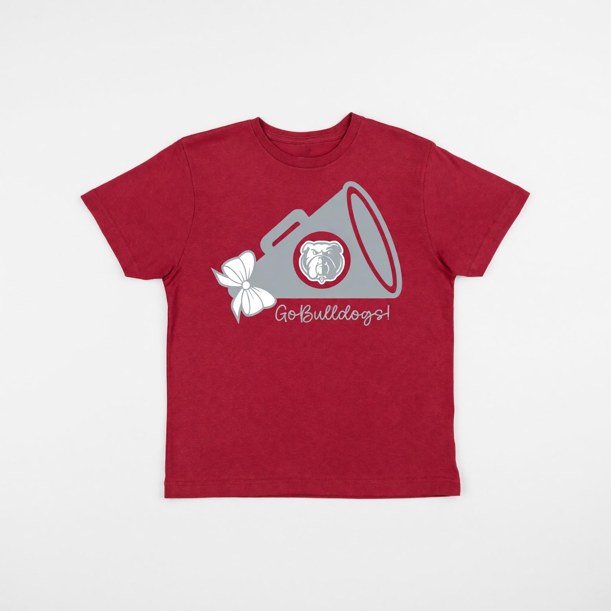 Product image 1 of 2 for Go Bulldogs Cheer Youth Jersey Short Sleeve Tee