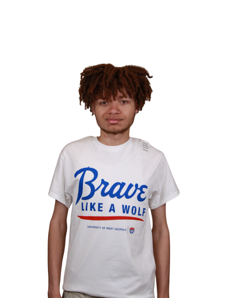 BRAVE LIKE A WOLF LOGO CLASSIC TEE; $12.99