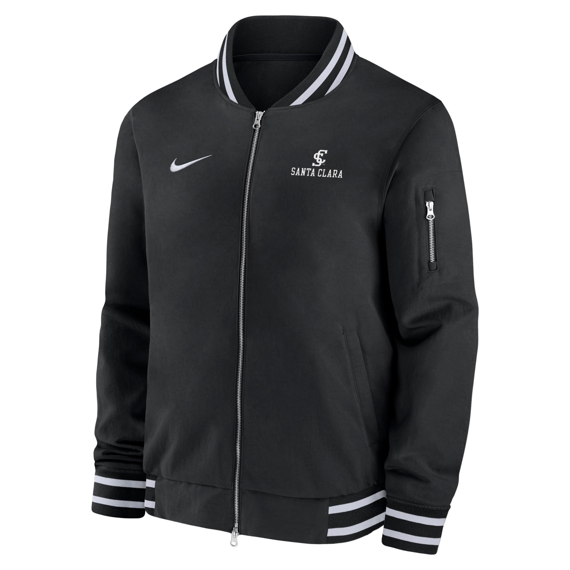 image of: Santa Clara Broncos Nike Bomber Jacket, Black