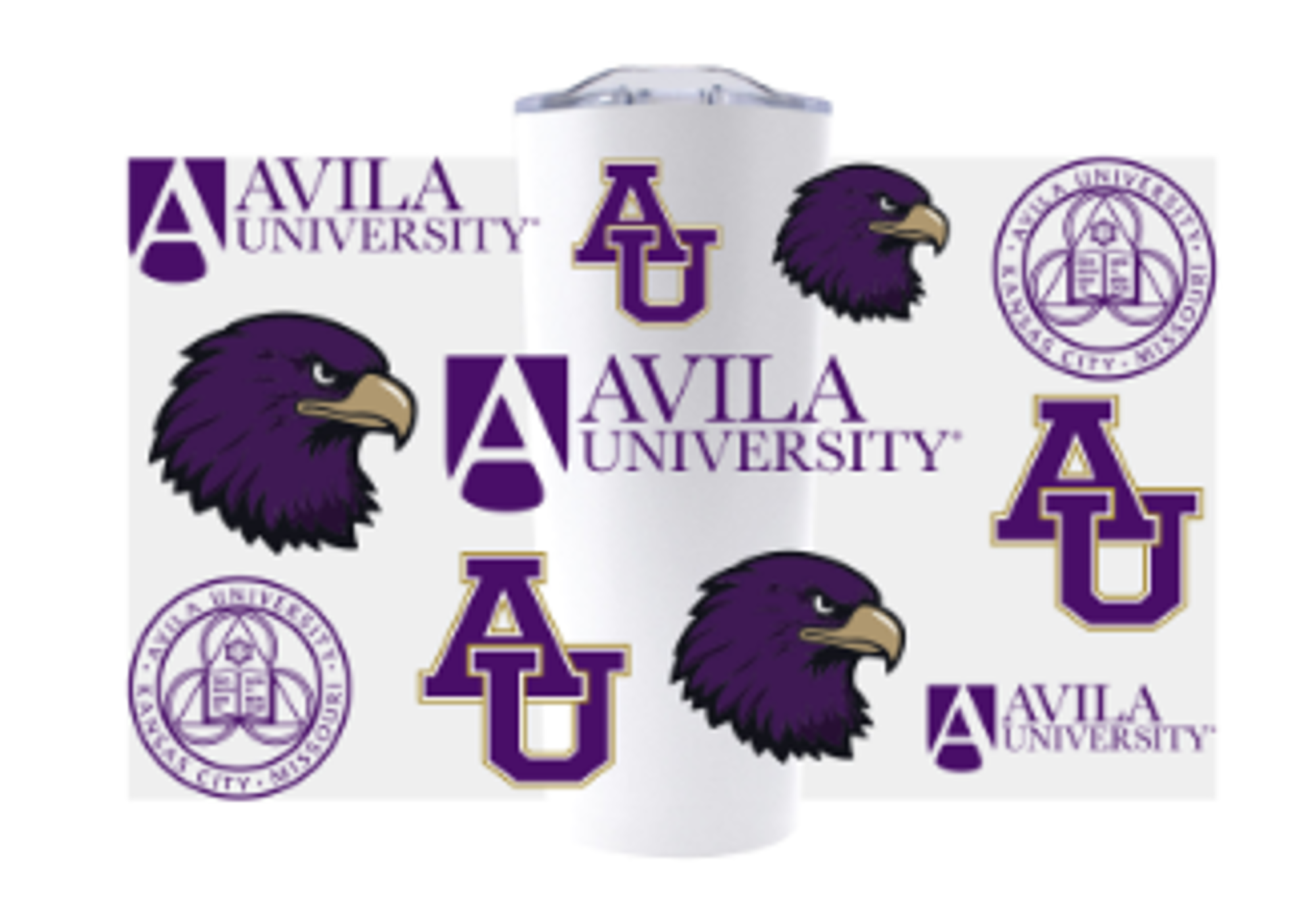 image of: AU TUMBLER 22 OZ WHITE