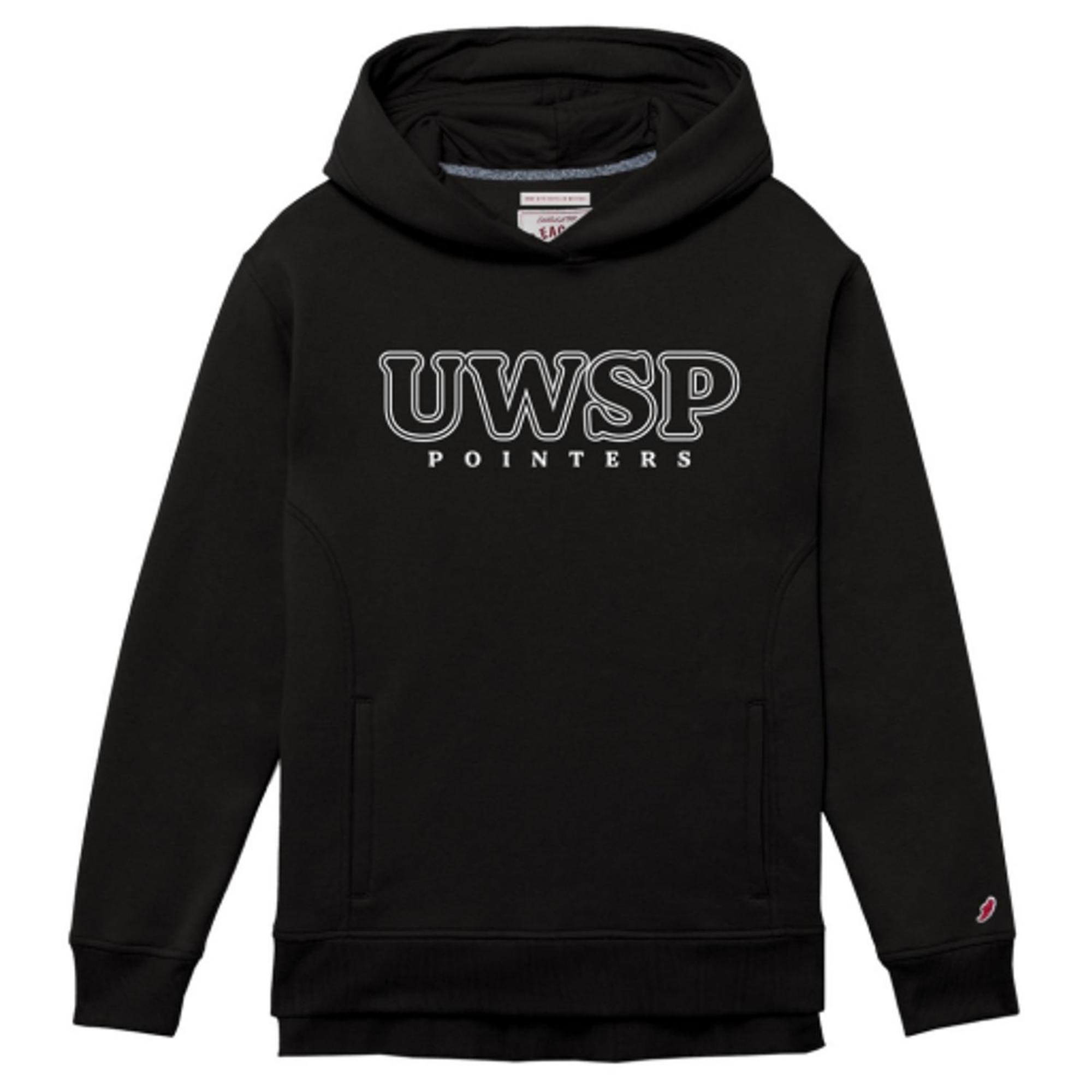 Product image 1 of 1 for UWSP Women's 1991 Hoodie, Embroidered UWSP Pointers Logo, True Black