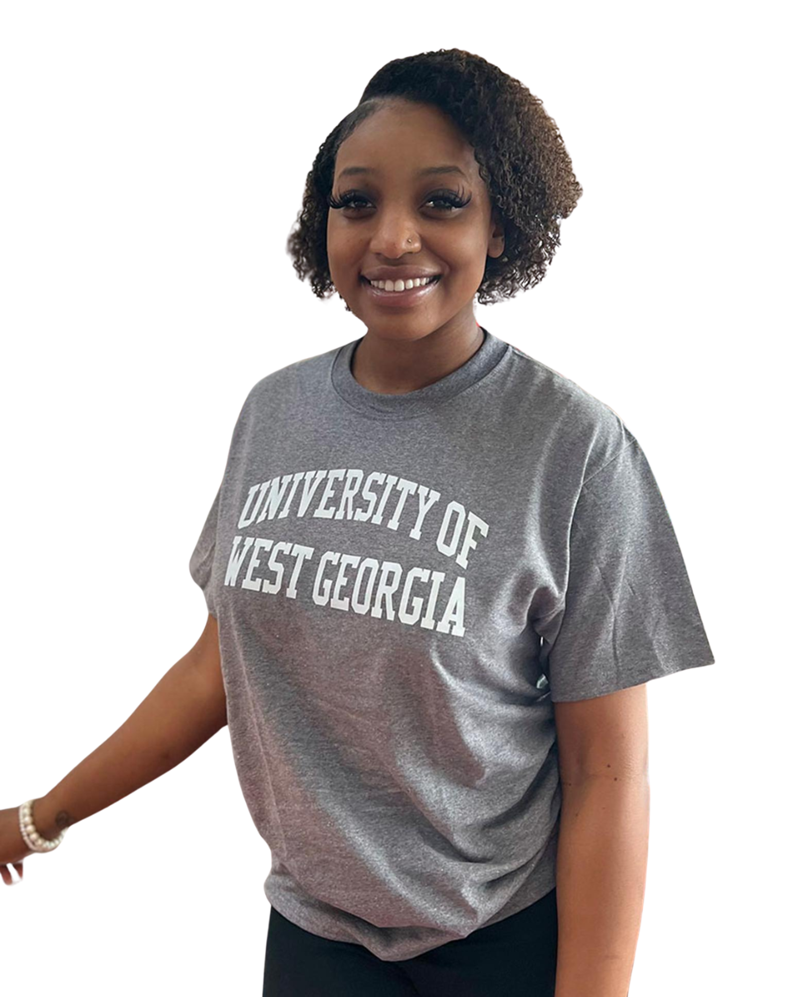 Product image 15 of 15 for UNIV. WEST GA TEXT ROLLED TEE