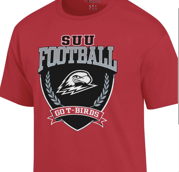 CHAMPION TEE REDS/S FOOTBALL GO T-BIRDS; $19.99