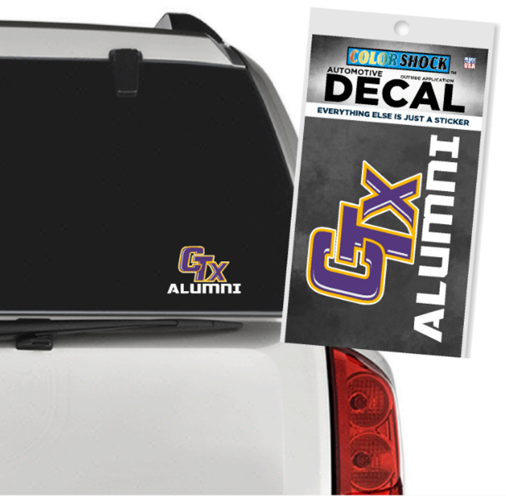 image of: Color Shock CTX Alumni Decal