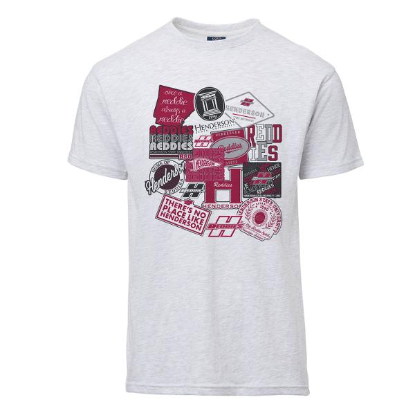 Henderson Sticker Collage Everest Sustainable Tee; $23.99