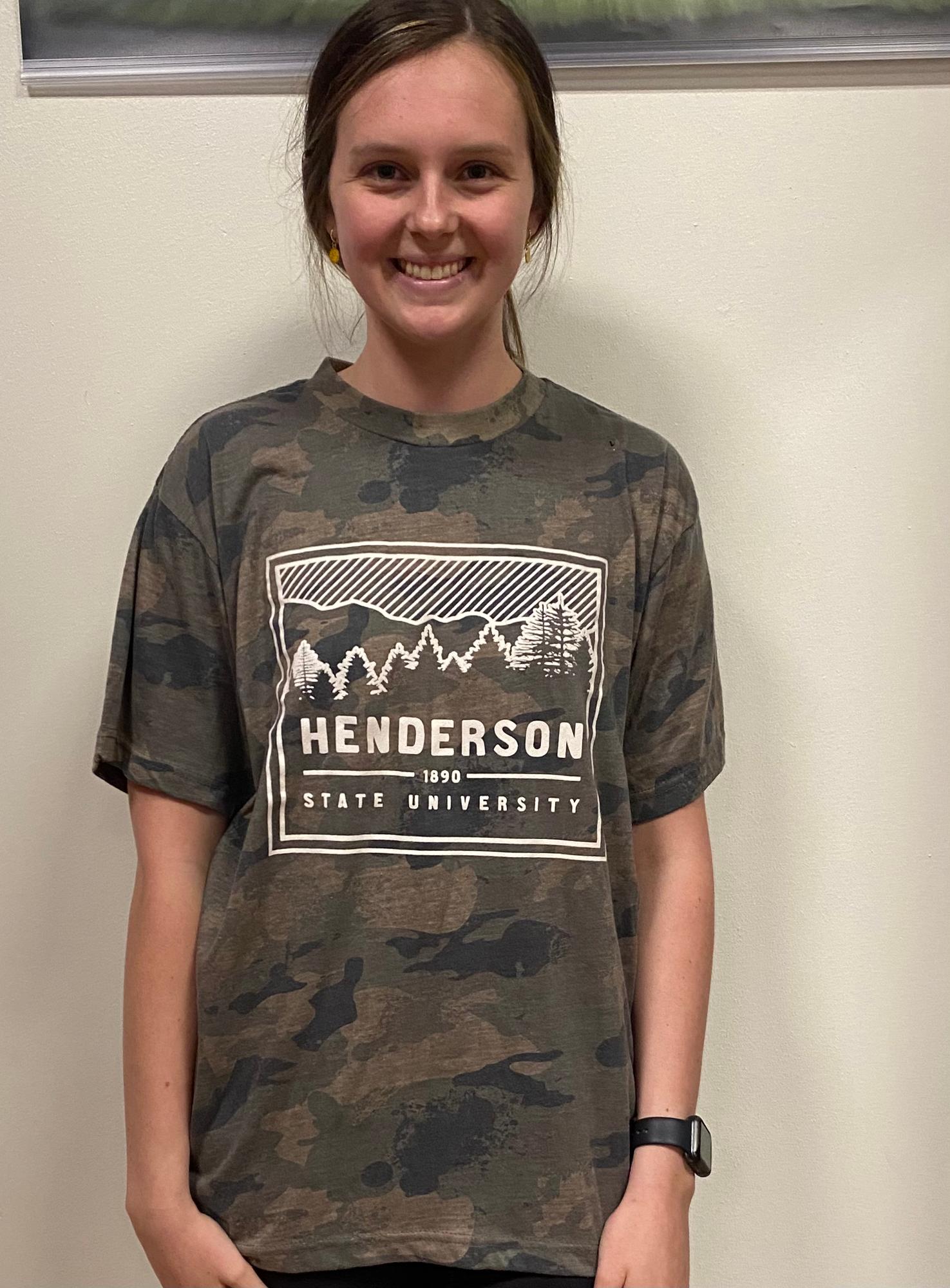 image of: Henderson State University 1890 Camo Short Sleeve T-Shirt