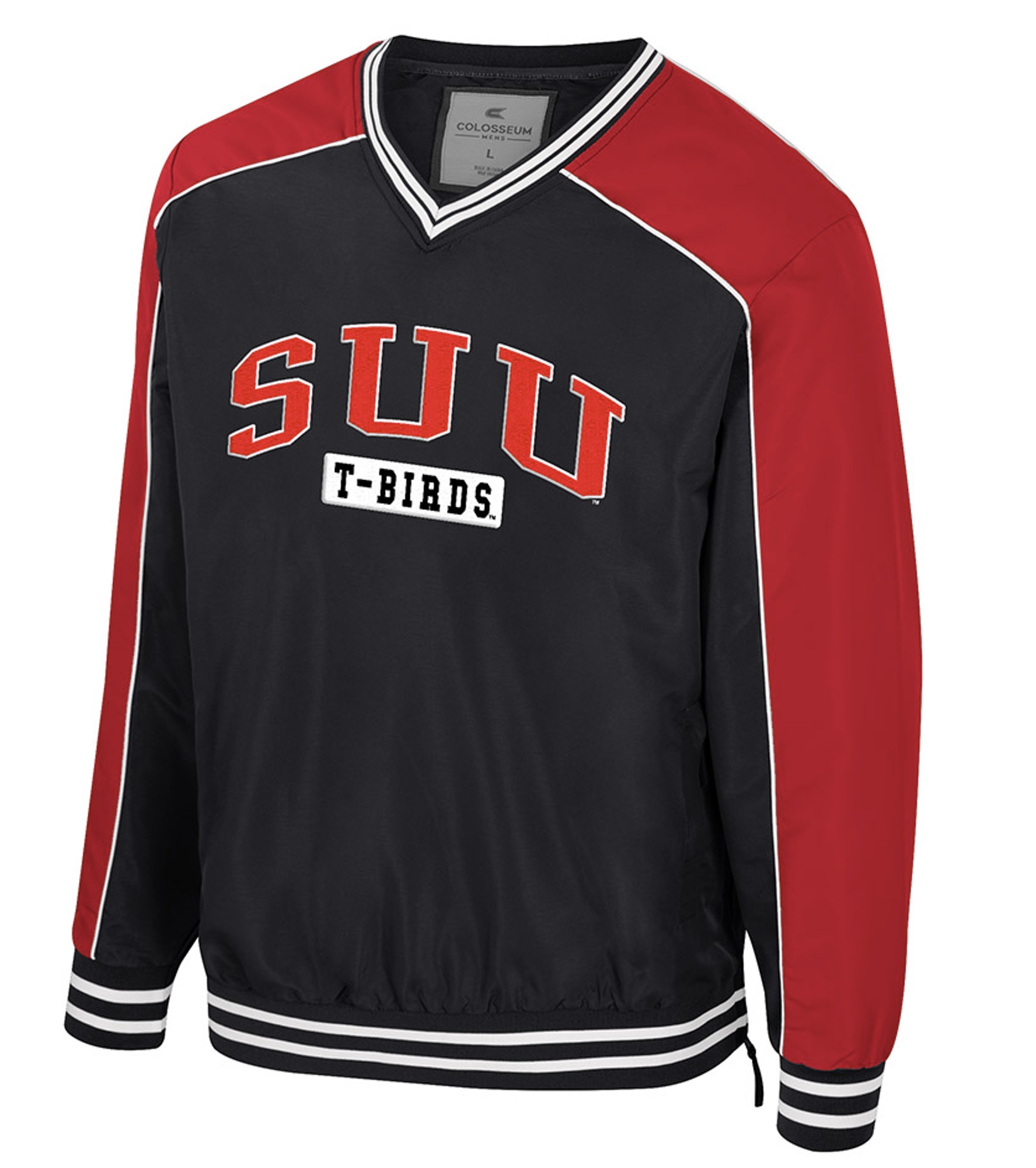 Product image 1 of 1 for COLOSSEUM BLACK/RED COACHES JACKET SUU T-BIRDS