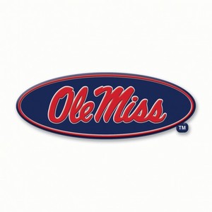 image of: Ole Miss Flexible Oval Decal