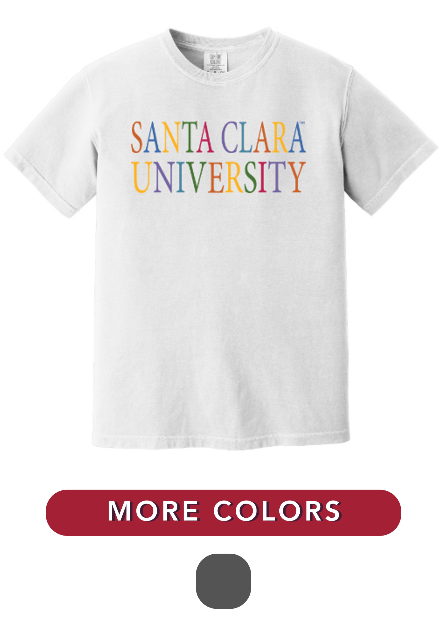 image of: Santa Clara University Spectrum Comfort Color Short Sleeve Tee