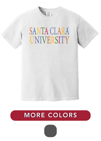Santa Clara University Spectrum Comfort Color Short Sleeve Tee; $28.98