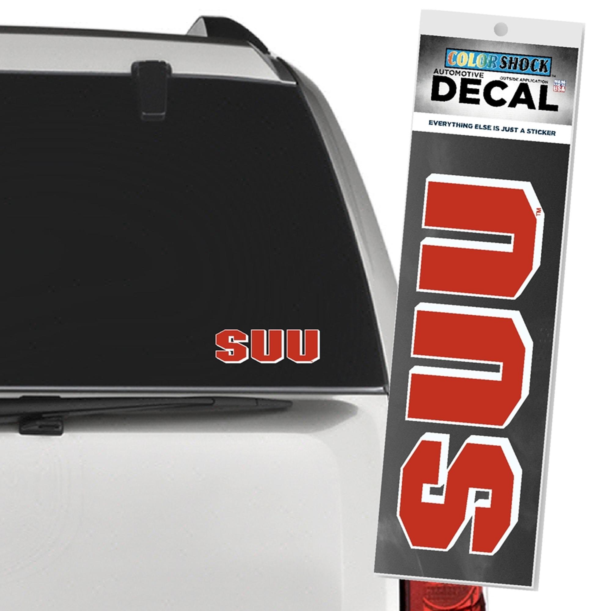 image of: SUU Block Letter Decal