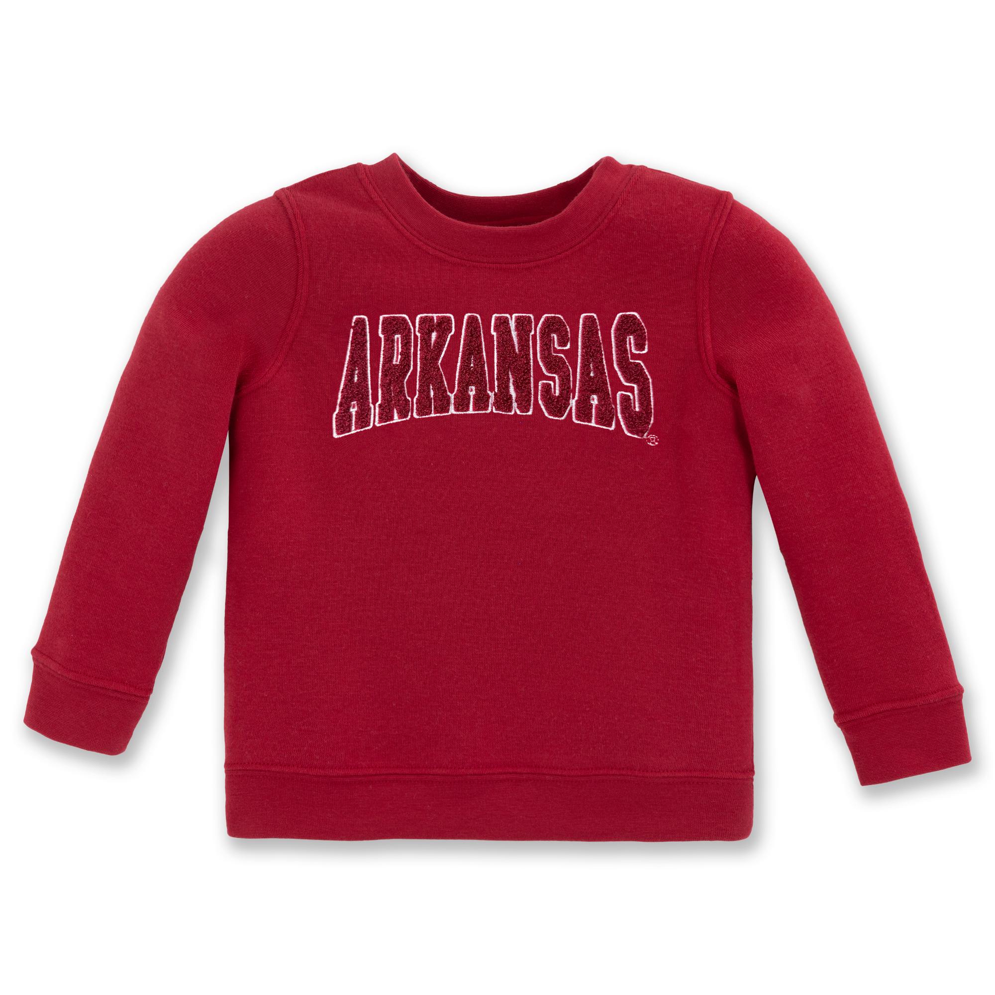 image of: Arkansas Razorbacks Fuzzy Letter Youth Crew - Crimson