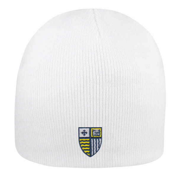 Shield Knit Beanie - White; $18.99