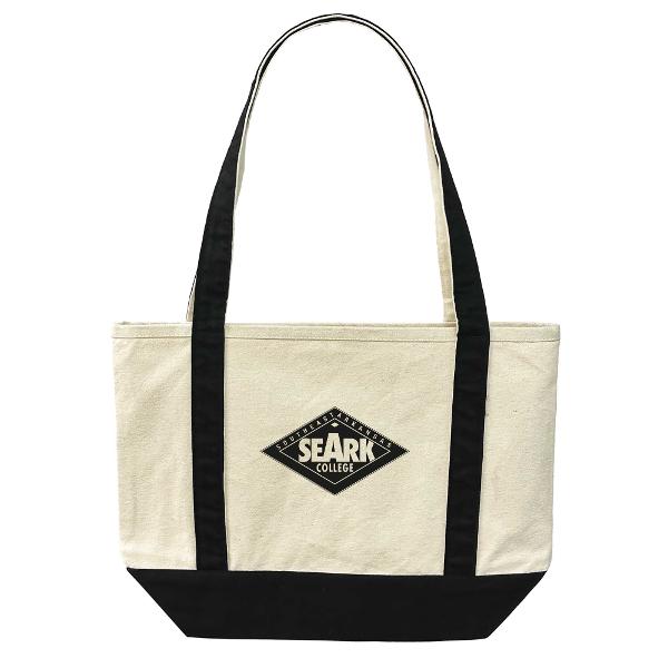 Southeast Arkansas College Diamond Canvas Boat Tote, Black; $24.98