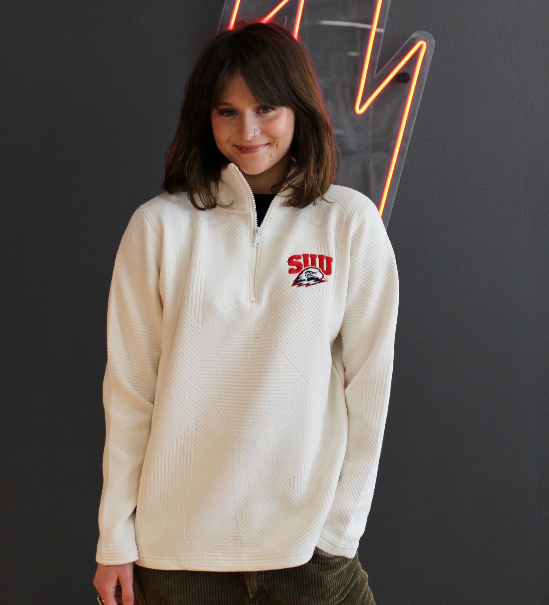 Product image 1 of 1 for MV Sport Women’s Zip – White (SUU/Thor Left Chest)